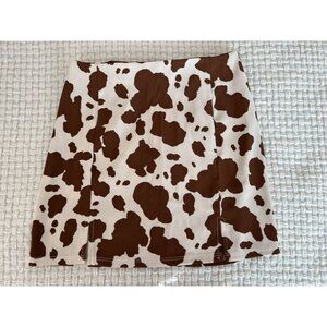 Cow Print Skirt